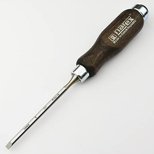 Narex Piercing Chisel - Flat with Dark Grip - 5 mm