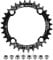 Kettenblatt 104 BCD 32T 34T 36T 38T Schmaler, Breiter Einziger Kettenring mit 4 Stücke Kettenrad Schrauben für Rennräder, BMX MTB Fahrrad (Schwarz, 32T)