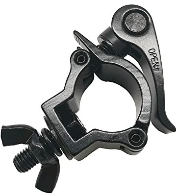 Stage Light Clamp Truss O Clamps Load 165lbs Heavy Duty DJ Aluminum Alloy Lighting Hook Mount Fit 1-1/4-1-3/8 inches 32-35mm Pipe Dia.