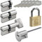 BASI | V55 Schließzylinder | gleichschließend und frei kombinierbar | Viele Längen verfügbar | Wendeschlüssel | Profilzylinder für Haus und Wohnung | Doppelzylinder A:30 mm B:50 mm