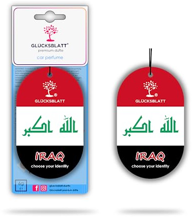 GLÜCKSBLATT premium düfte Autoparfüm Duft Flagge IRAQ