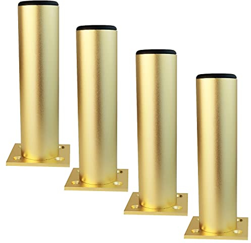 Qrity 180mm Höhe Möbel Beine Schrankfüße Aluminiumlegierung Küchenfüße Sofa Füße Metall Tischbeine Gold