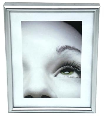 PLUS HOME Marcos De Foto O Portafoto Plastico Plata 30X40 De Pared Y Panel De Cristal Sencillo Para Decorae Y Regalo