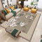 Rug for Living Room 60 x 90 cm Teppich Kuschelig grau Läufer Teppich Großer Traditioneller Orientteppich Mit Vintage-Blumenmuster, Leicht Zu Reinigen