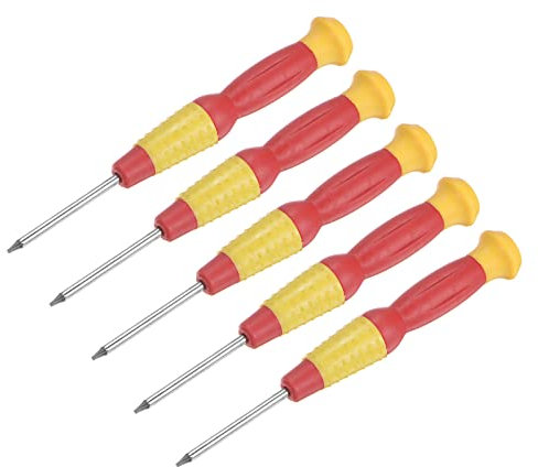 sourcing map Precision Torx Screwdriver, T5 Star Head for Watch Eyeglasses Electronics Repair, 5 Pcs
