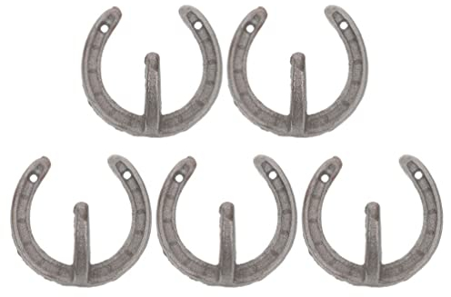 5 X Hufeisenhaken Gusseisen Kleiderhaken Metall Hut Kleiderhaken Schlüssel Wandhaken Badetuchhalter Rustikale Westliche Einrichtung