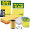 MANN-FILTER Inspektionspaket Filterset 1x Ölfilter, 1x Luftfilter, 1x Innenraumfilter, 1x Ölwechselanhänger Kompatibel mit VW MULTIVAN T6, TRANSPORTER T6 / CARAVELLE T6