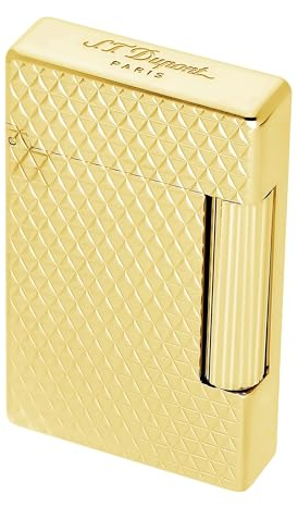 S.T. Dupont 020821 Feuerzeug Initial Goldfarben Raute