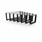 HEVVA Graz Lot de 2 pieds de meubles de 20 cm de haut, 20/25/30/35/40/45/50 cm, pour armoire, canapé, lit ou buffet, 40 cm, noirs
