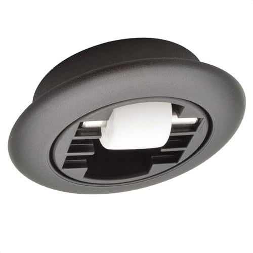 WAGNER Soft-Lenkrolle/Bohrsenkrolle ROLLER-MINI - Ø 15 mm, Kugellagerkranz, Gehäuse Kunststoff schwarz Ø 55/40 x 11/8 mm, Metallstift, Tragkraft 50 kg - Made in Germany - 01709501 | Loch-ØxH 40 x 11 mm, weich, für harte Böden, Gleitlager, Lenkrolle