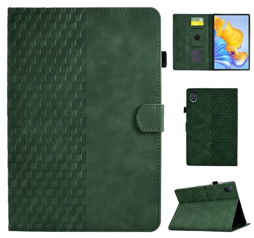CASAFUNY Case for Honor Pad 8 12 Inch Tablet, Green - Protective Case with Multi-Angle Stand and Shockproof Cover