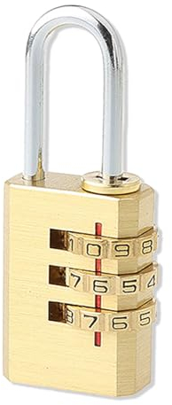 MQLSAERI Zahlenschloss, 3 Stellig Schloss Zahlencode, Sicherheit Kombinationsschloss für Tür, Zahlen Vorhängeschloss, Gartenzäunen, Locker Schränke, Werkzeugkasten, Koffer - Gelb