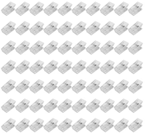 XINGSUI 70 Stück Durchsichtig Federklammern,Kunststoffträger Clipse,Kunststoff Fotoclips,für Zuhause Büro Fotoposter(Leimfrei)