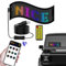 Panneau LED Programmable, 7 x 3 Pouces Flexible Panneau Affichage LED, LED Car Graffiti Personnalisé, Panneau LED à Défilement USB 5 V Programmable, Bluetooth USB, Panneau Affichage LED