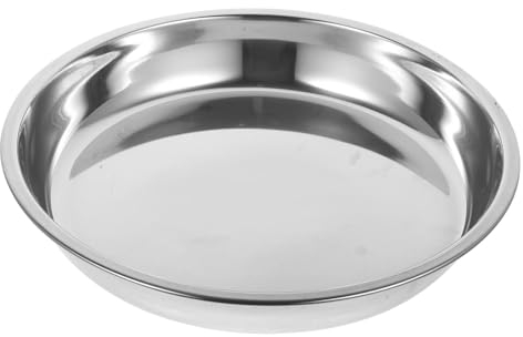 Alipis Pastelería Cocina Plato Plato De Carne Plato De Pasta De Acero Inoxidable Plato De Comida De Metal Cocina Plato De Comida Plato De Pasta Occidental Plato De Servir Plato De