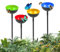 Stations d'abreuvement pour abeilles - Stations d'hydratation Bee Haven, Coupelles pour eau d'abeille | Piquets de jardin en métal, trous d'arrosage pour abeilles, ensemble de 4 décors de cour sculptu