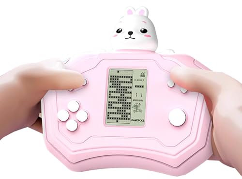 dzqad Console portatile per giochi retrò, Console di gioco portatile elettronica, Console per giochi retrò elettronica a spinta rapida, Giochi portatili Soft Eye Screen per casa, scuola, viaggi, auto