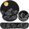 3-in-1 Mouse Mat Set,Acezeek Mouse Pad Wrist Support+Keyboard Wrist Rest+Cup Pad,Keyboard Mat with Anti-Skid,Ergonomic Mousepad Pain Relief,Memory Foam Keyboard Wrist Support for Games