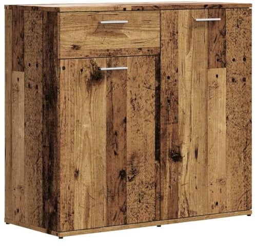 vidaXL Sideboard Altholz-Optik 80x36x75 cm Holzwerkstoff, Schrank, Highboard, Home-Organizer, Aufbewahrungsschrank, Seitenschrank, Wohnzimmerschrank