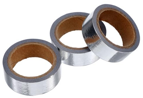 HOODANCOS 3rollen Dekoratives Klebeband Washi-tape Metallisches Washi-tape Selbstklebend Einfach Anzubringen Für Handbücher Tagebücher Fotoalben