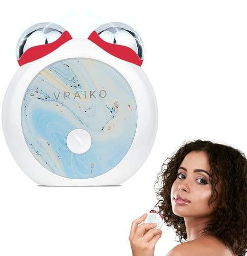 VRAIKO MiniCub Microcurrent Facial Device, Jawline Sculpting & Facial Toning Device for Face Lifting Contouring and Double Chin Reducer, Mini True Beauty Glow Home Skin Care Tool