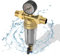 Rückspülfilter Wasserfilter Wiederverwendbare Wasser Vorfilter Sedimentwasserfilter, Filterkombination mit Adapter,Ausspülbarer Vorfilter für Hausanschluss Hauswasserwerk Rohre (3/4)