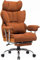 Efomao Desk Office Chair, Big and Tall PU Leather Ergonomic Office Chair, 200KG Adjustable High Back Computer Chair,Executive Swivel Chair with Footrest and Lumbar Support, Orange