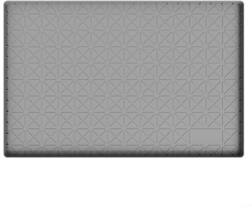 HavenDomicile Alfombrilla protectora de silicona impermeable para debajo del fregadero, bandeja protectora de gabinete, protección contra derrames, antideslizante, para baño, lavandería, color gris