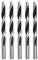Brad Point Wood Drill Bits for Woodworking, 4.5mm (11/64) Dia Brad Point Drill, Carbon Steel Metric Brad Point Drill Bits with Double Flutes Design for Soft & Hard Woods MDF Acrylic, 5 Pcs