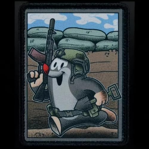 Lustige Pinguin Klett Patches Militär Moral Patch Klett Drucken Patches Für Taktische Kleidung Rucksack Baseballkappe Uniform Weste Patch Aufkleber
