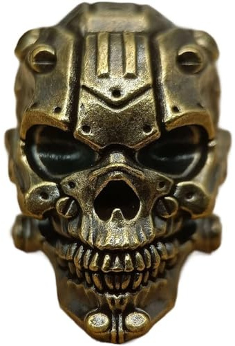 Fituenly Messing Totenkopf Messer Lanyard Perlen Paracord Perlen Charm Bead Anhänger Metall Messer Perlen Für Schlüsselanhänger Armband DIY Bastelzubehör