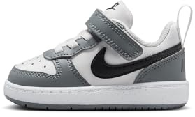 Nike Court Borough Low Recraft Schuh Für Babys Und Kleinkinder, Platinum Tint/Black-Smoke Grey-White, DV5458-016, 22 EU (6C US)