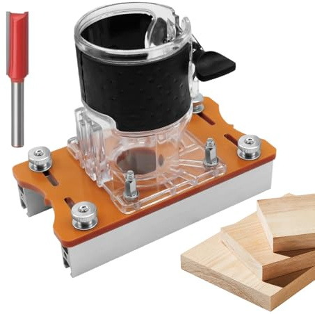 Holzfräser Trimmer 2-in-1 Multifunktionales Einstellbares Nutwerkzeug | Nuten Zuschneiden Fräsen Fräserbasis für Zuhause Garten Arbeit Reparatur Arbeiten Hobby Basteln