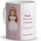 LolaPix Taza comunión. Regalos comunión Personalizados con Nombre y Texto. Taza Personalizada. Varios diseños. NIÃ‘A Pelirroja.Taza cerámica 330ml