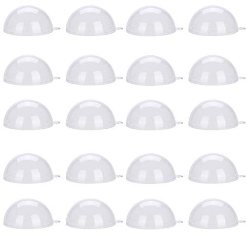 Clear Plastic Ball Plastic Bubbles 20 Stück Fillable Container Weihnachtsdekoration Clear Christmas Ornaments (5 cm), plastikkugeln zum befüllen