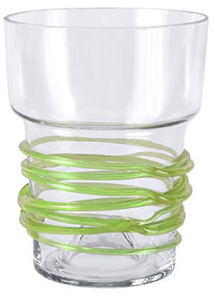 botle Orchideentopf Glas Übertopf Blumentopf Pflanzgefäß D 13 cm H 16,5cm grün
