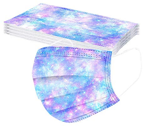 Lulupi 10 Stück Erwachsene Mundschutz Multifunktionstuch Damen Herren Einweg Bunt Mund und Nasenschutz Einmal Batik MNS Masken Tücher Atmungsaktiv Mund-Nasen Bedeckung Face Halstuch Schals