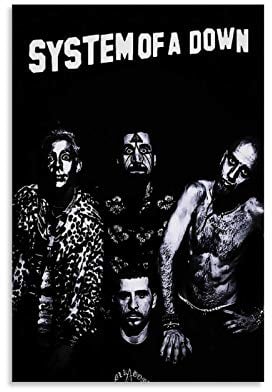 LIANGBO Prison Song System of A Down Poster dekorative Malerei Leinwand Wandkunst Wohnzimmer Poster Schlafzimmer Malerei 12x18inch(30x45cm)