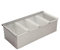 Metal Storage Box with 4 Compartments for Fruit Food Tray Organisation Bar Restaurant Accessory Material