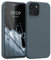 kwmobile Case Compatible with Apple iPhone 13 mini Case - TPU Silicone Phone Cover with Soft Finish - Dark Slate