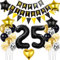 deko 25. geburtstag Frauen Mann deko Schwarz gold ballon 25. geburtstag Mann,deko 25 geburtstag Mann Schwarz luftballon 25.geburtstag deko Mann geburtstagsdeko 25 jahre Geburtstag Deko Männer Frau