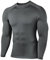 HUGE SPORTS Herren Thermo Unterhemd Langarm Thermounterwäsche Oberteile Atmungsaktiv Langarmshirt für Winter Outdoor Grau XL