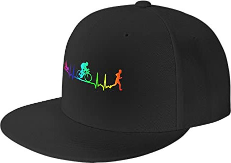 778 Baseballkappe Triathlon Herzschlag Baseball Kappe Verstellbare Dad Hat Unisex Baseball Cap Für Outdoor Running Sport