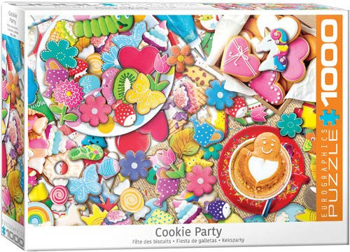 empireposter Leckere Kekse in bunten Farben - 1000 Teile Puzzle im Format 68x48 cm + Deluxe 3er Set Puzzle Zubehör