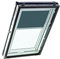 Original Roto Verdunkelungsrollo ZRV - Nahezu vollständige Verdunkelung - Führungsschiene Silber - Dachfenster Baureihe Designo R4/R7 und Classic 43/73 - Größe 065/140 | 06/14 - Stofffarbe Dunkelgrau