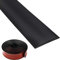 Barre de Seuil Adhesive PVC Profilé de Transition Sols 300x5cm Baguette de Finition Noir Seuil de Porte Adhesif pour Carrelage Profilé PVC Transition