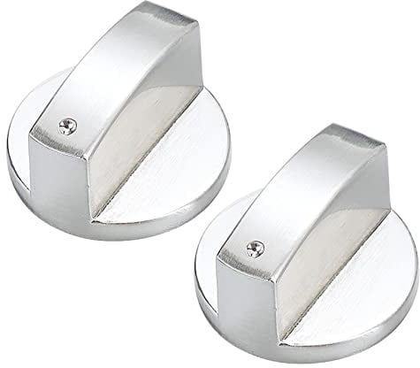 2 Piezas Manija perillas Mando para Horno,Perillas de Control universales 6mm Pomo,Mandos Cocina Gas Botones de Interruptor, Giratorio Perillas de Control,Piezas y Accesorios para Reemplazo