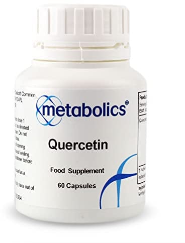 Quercetin 250mg – 60 Vegan Capsules | High-Purity Flavonoid Supplement | Supports Antioxidant Defence, Immune & Cardiovascular Health | Additive-Free | UK Made | Metabolics