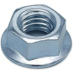 Sperrzahnmuttern M10 Verzinkt Stahl - DIN 6923 - Flanschmutter mit Sperrverzahnung - M3 M4 M5 M6 M8 M10 M12 M16 - Größe und Menge wählbar (Gewinde: M10; Menge: 5 St.)