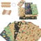 Dantolo Papier Cadeau Kraft, 6 Feuilles 50 * 70 CM Emballage Cadeau Papier Brun, Papier Anniversaire d'Emballage avec Corde D'emballage + Ruban Adhésif Double Face